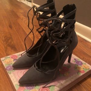 Jeffrey Campbell/Free People grey pumps used